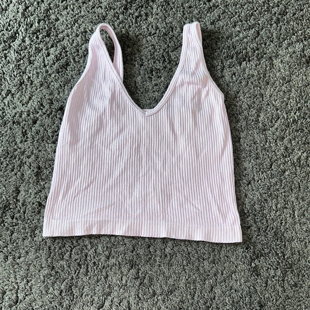Lavender Ribbed Women's Top